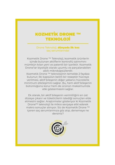 the fair. Drone-Targeted Keratin Kırılma Karşıtı Vegan Saç Serumu %1 Hyalufiller Drone + Keratin 50 ML