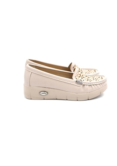 Prego Oc Shoes Poli Hafif Taban Günlük Kadın Ayakkabı Bej Bej