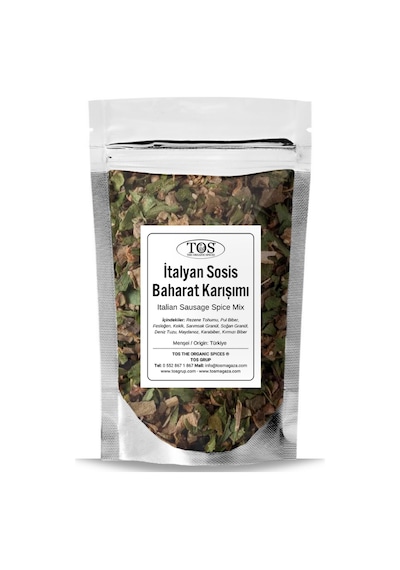 Tos The Organic Spices İtalyan Sosis Baharat Karışımı 500 G