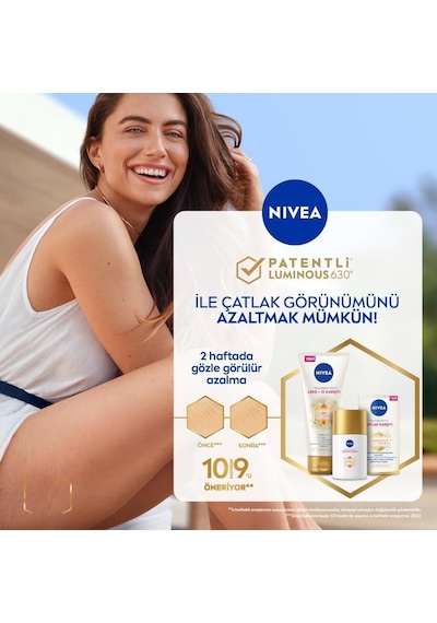Nıvea Luminous630 Çatlak Karşıtı Vücut Yağ Serumu 100ml, Cilt Tonu Eşitleyici, 48 Saat Nemlendirici, Pürüzsüz