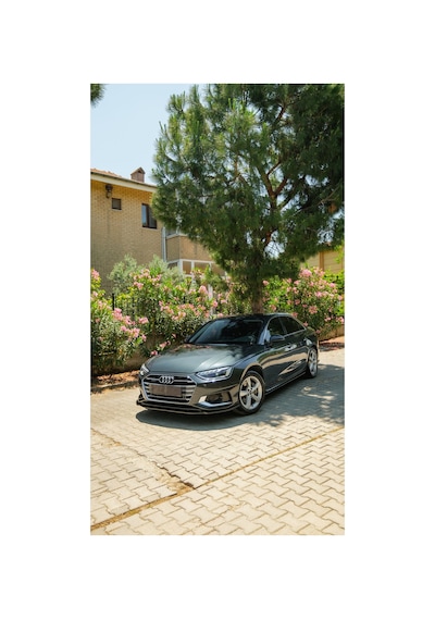 Audi A4 Ön Lip 2019-2024 Standart / Advanced / Business Uyumlu Parlak Siyah Ön Tampon Eki