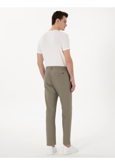Pierre Cardin Erkek Haki Pantolon Kanvas-chino 50301811-vr027 Haki