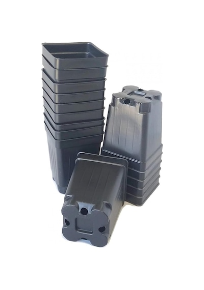 Fide Saksısı 50 Adet - Kare 9x9 Cm Thermoform Saksı