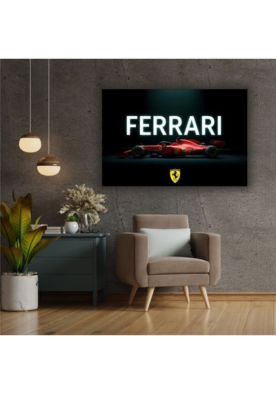 Formula 1 Motors Temalı Dekoratif Cam Tablo -30
