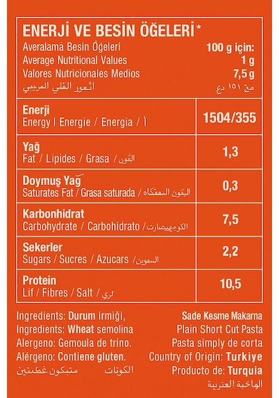 Oba İnce Kesme Makarna 20 x 500 G