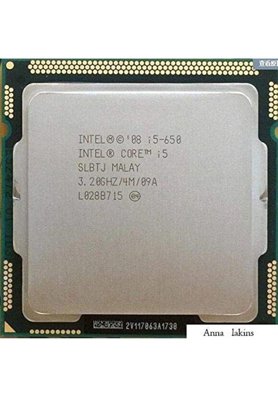 Intel Core İ5-650 Çift Çekirdek 3.20 Ghz İşlemci Tray