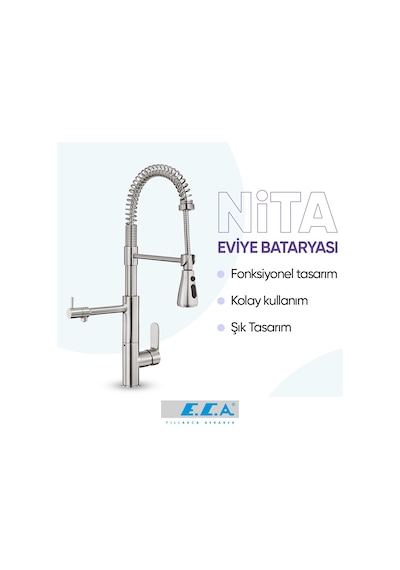 Eca Nita 102518350 3 Akışlı Arıtıcı Mutfak Eviye Bataryası