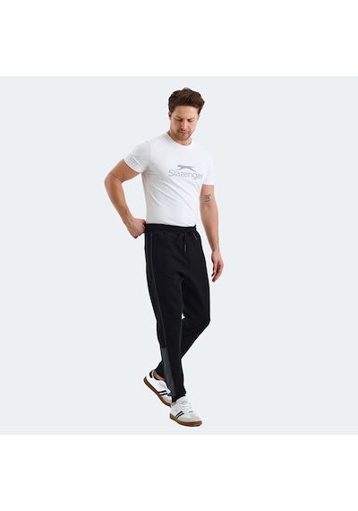 Slazenger VALARY Erkek Cepli Dar Paça Siyah Eşofman Altı
