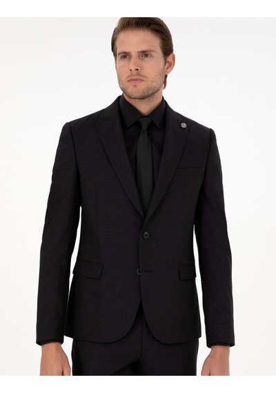 Pierre Cardin Erkek Siyah Takım Elbise 50293607-vr046