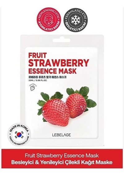 Çilekli Kağıt Maske Lebelage Fruit Strawberry Mask