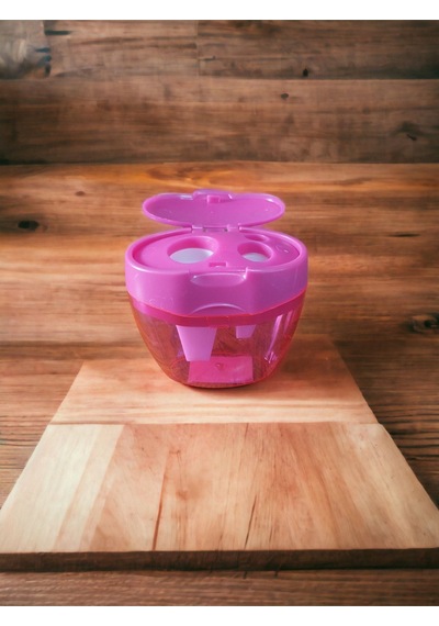 3 Bölmeli Plastik Kalemtraş Bamya Kalemtıraşı İnce Jumbo Ve Dev Boy 3 Gözlü