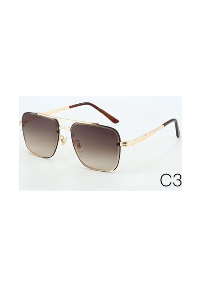 Unisex Güneş Gözlüğü Uv400 Es179 Kahverengi - 712158180 Altın