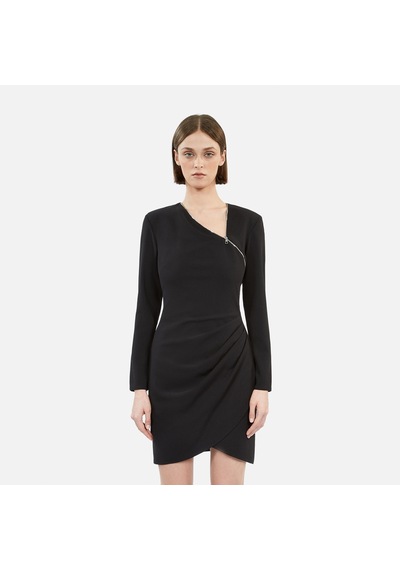 The Kooples Kadın Fermuarlı Siyah Elbise