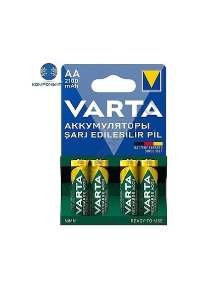 Varta 2100mah Aa Şarj Edilebilir Pil 4'lü Paket 56616
