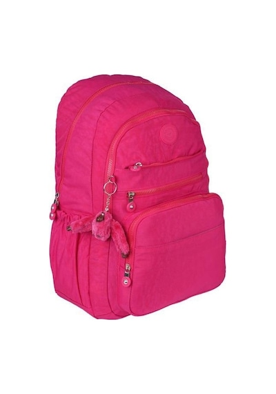 5 Bölmeli Kırınkıl Su Itici Kumaş Aksesuarlı Okul Sırt Çantası Rlx1630-Pembe