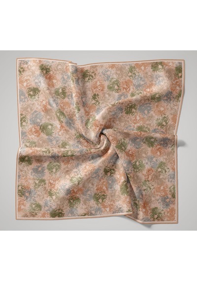 Silk Home Soft Eşarp 73095-07 Yavruağzı, Yeşil, Gri, Somon