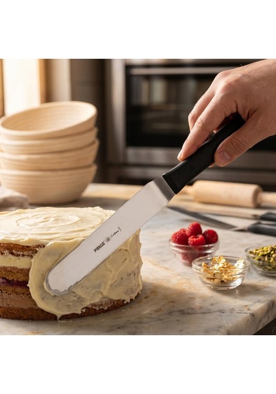 Pasta Paleti 20 Cm Yuvarlak Uçlu Profesyonel Krema Sürme Spatulası Diğer