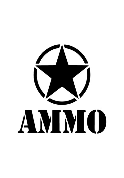 Army Yıldız Ammo Sticker 30 X 30 Cm