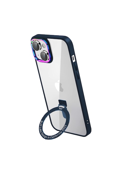 Apple Uyumlu iPhone Buff 13 Bumpermag Kılıf Deep Blue