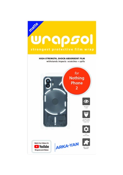 Nothing Phone 2 Mat Arka Ve Yan Kaplama Koruyucu Poliüretan Film