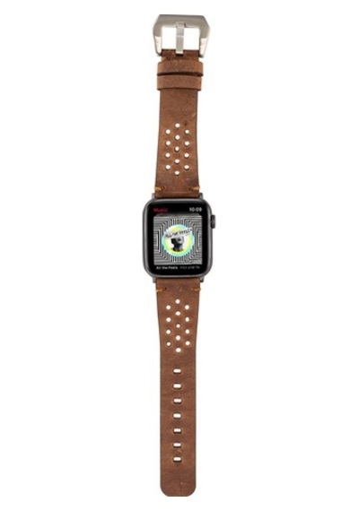 Bouletta Watch Uyumlu Deri Kordon Vigo 42-44-45Mm G2 Kahve
