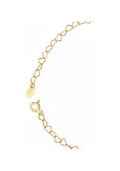 925 Ayar Gümüş 14k Gold Kaplama Kalp Bileklik "aşkın Fısıltısı" Gold