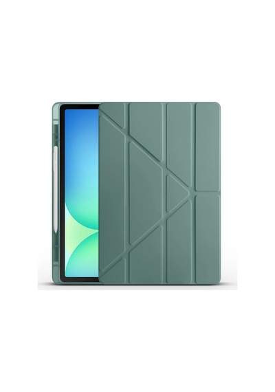 Galaxy Uyumlu  Tab S10 Fe Plus Kılıf Zore Tri Folding Kalem Bölmeli Standlı Kılıf Klasik