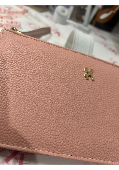 Gk Gamzelirenklerim Luxury Fashıon&accessorıes El Askılı Büyük Cüzdan Premium Kalite Suni Deri Pudra