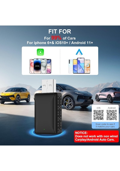 2 In 1 Kablosuz Carplay Adaptörü, Tak Ve Çalıştır Magic Link Carplay Kararlı Hızlı Bağlantı, Fabrika Kablolu Dönüştürme Kablosuz Carplay Dongle/android Otomobil Adaptörü 2016 +, İphone İos 9+ Belirtilmemiş 2 In 1 Kablosuz Carplay Adaptörü, Tak Ve Çalıştır Magic Link Carplay Kararlı Hızlı Bağlantı, Fabrika Kablolu Dönüştürme Kablosuz Carplay Dongle/android Otomobil Adaptörü 2016 +, İphone İos 9+ Belirtilmemiş