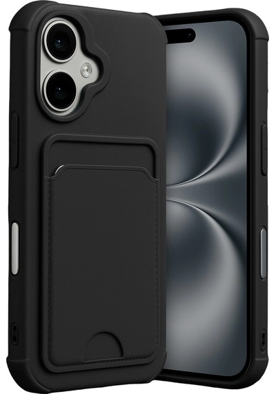 Apple, Uyumlu iPhone 17 Kelvin Kartvizitli Silikon Siyah