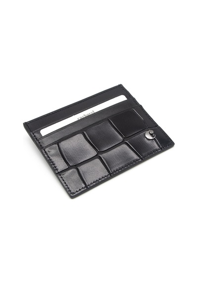 Cacharel Siyah B.kroko Unisex Deri Kartlık 0244b7k Siyah
