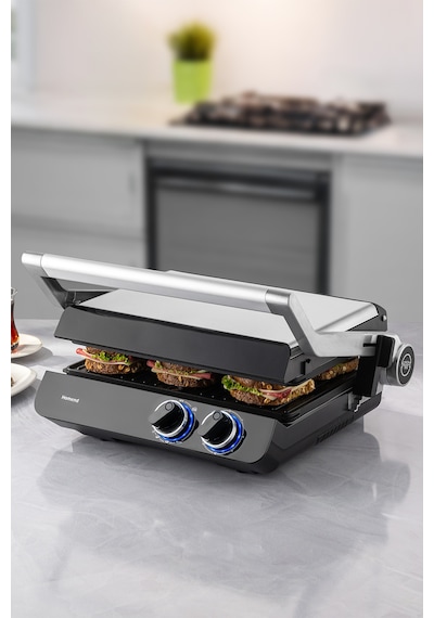 Homend lliant 1342h 3 In 1  Gövde Çift Taraflı Xl Döküm Plaka Tost Ve Izgara Makinesi
