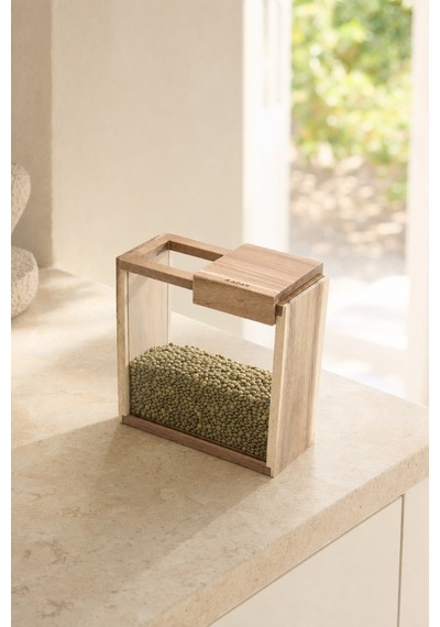 Purewood Sürgülü Kapaklı Cam Kavanoz - 1400 Ml Renkli