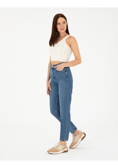 Pierre Cardin Kadın Mavi Jean Pantolon 50292478-vr036 Mavi