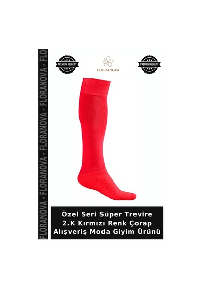 Floranova Özel Seri Süper Trevire 2.k Kırmızı Renk Çorap Alışveriş Moda Giyim Ürünü