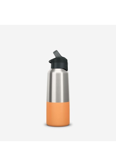 Quechua Outdoor Paslanmaz Çelik Termos - 0,8 L - Pratik Kapak - Turuncu - 900