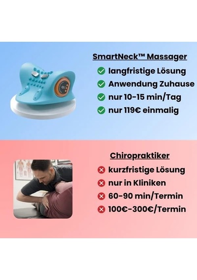 Azouna Smartneck 4'ü 1 Arada Boyun Masaj Aleti Mavi