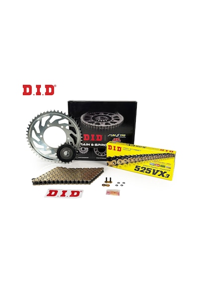 Dıd Zincir Dişli Seti Trıumph Scrambler Xc / Xe 1200 Cc 2019-2020 / Zincir : Dıd-525vx3 Gold -110 / Dişli: Jt 16t-44t