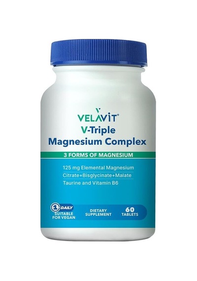 Velavit V-triple Magnesium Complex Takviye Edici Gıda 60 Tablet