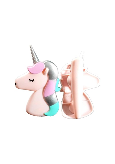 2adet Unicorn Tasarımlı Şezlong Ve Plaj Havlusu Klipsi, Pembe Unicorn Figürlü Havlu Mandalı Plaj Aksesuarı Çok Renkli
