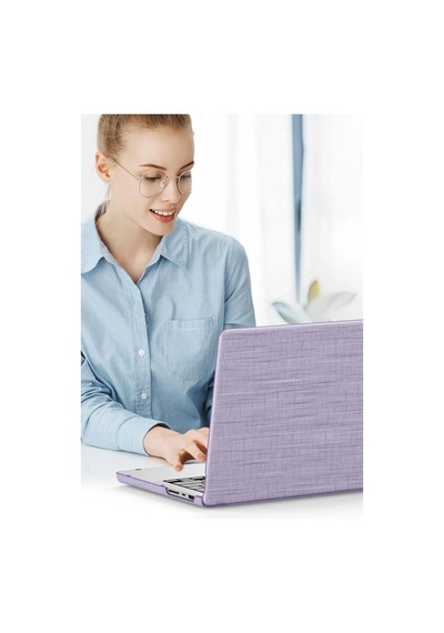 Apple, Uyumlu MacBook Air 13.6 MacBook Kumaş Kapak - Mor Diğer