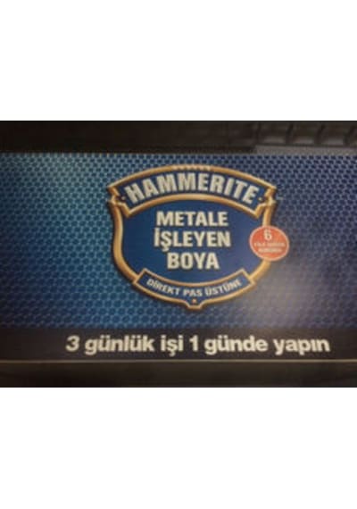 Hammerite Direkt Pas Üstüne Metal Boyası Döküm 0,75Lt
