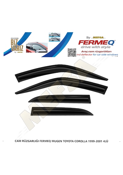 Cam Rüzgarlığı Fermeq Mugen Toyota Corolla Terra 1999-2001 4lü
