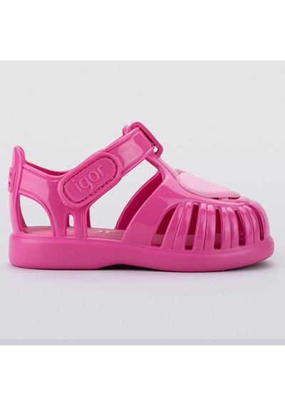 Igor İgor Tobby Gloss Love Kız Çocuk Kalp Figür Cıtlı Önü Kapalı Sandalet 10310 Fuşya