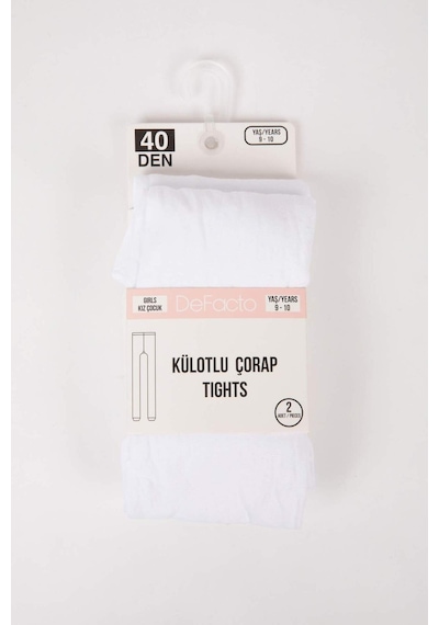 DeFacto Kız Çocuk 2'li 40 Denye Külotlu Çorap C5310A8NSWT1
