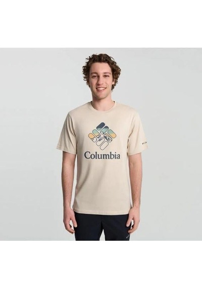 Columbia Csc M Heavenly Stacked Gem Ss Tee Erkek Tişört Cs0413 278
