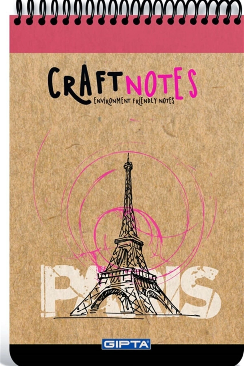 Bloknot Craft Spiralli Kraft Sert K. 1826 Diğer