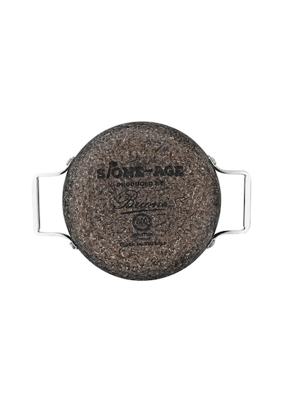 Brioni Stone-age Terra 24cm Çizilmez Yanmaz Yapışmaz İndüksiyonlu Sahan Kahverengi
