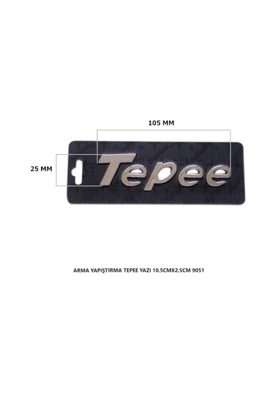 Peugeot Partner Tepee Arma Bagaj Yazısı Yapıştırma 10.5cmx2.5cm 9051