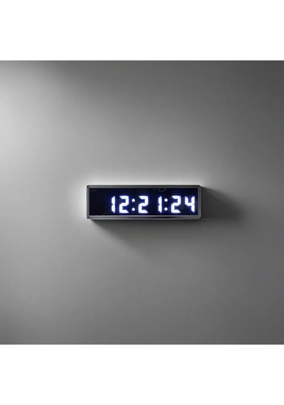 Saniyeli Dijital Led Duvar Ve Masa Saat Derece Ve Nem - Beyaz Kasa Ölçüsü: 7x26 Cm